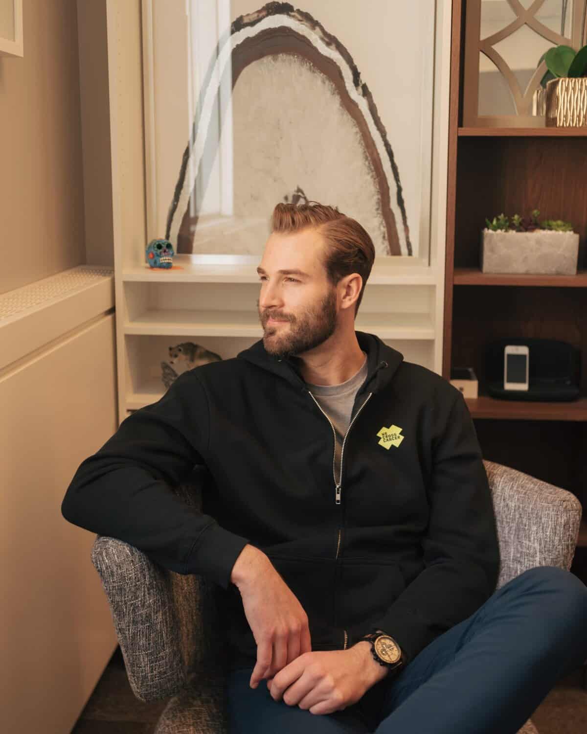 young male cancer patient