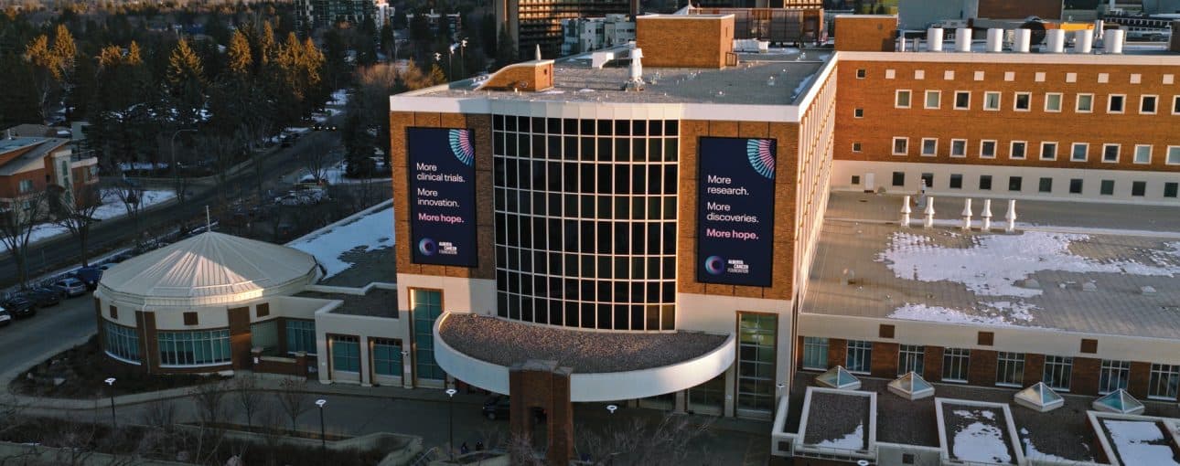 Exterior shot of the Cross Cancer Institute.