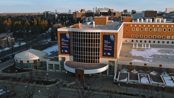 Exterior shot of the Cross Cancer Institute.