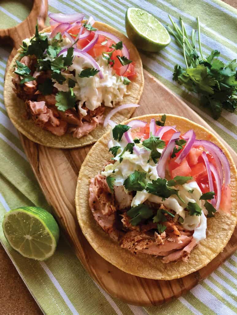 Colourful tostadas.